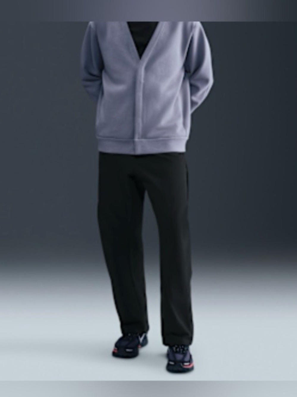 Men's Nike Black Casual Straight-Leg Pants